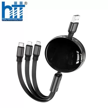 Cáp Sạc Hoco X78 3in1 USB (Màu Đen)