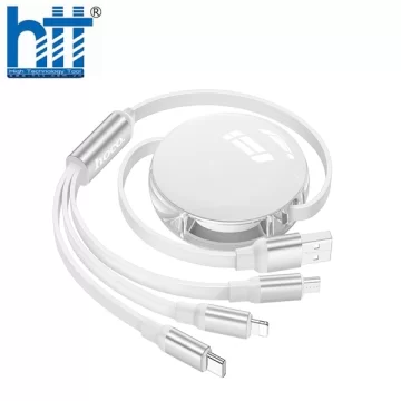 Cáp Sạc Hoco X78 3in1 USB (Màu Trắng)