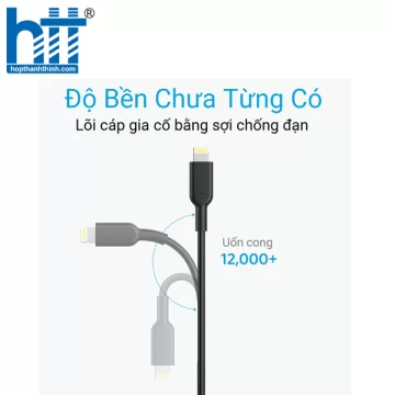 Cáp Anker Powerline II 0.9M 3 in 1 - A8436011(Lightning-Type C-Micro USB)