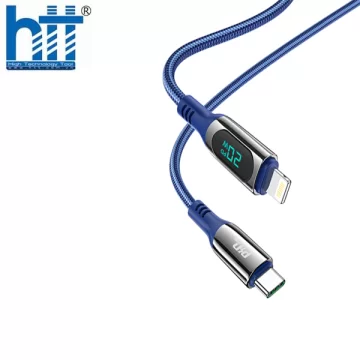Cáp sạc S51 TYPE C - TYPE C 100W (Xanh)