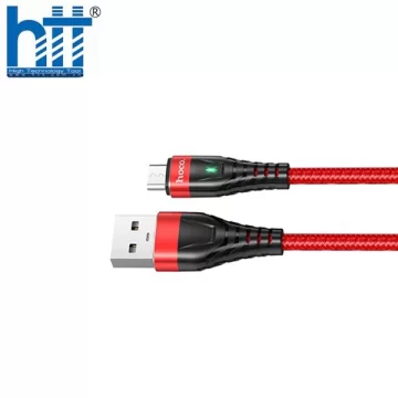 Cáp Sạc Nhanh Báo Đèn Hoco ME3 Type-C 1M 3A (Đỏ)