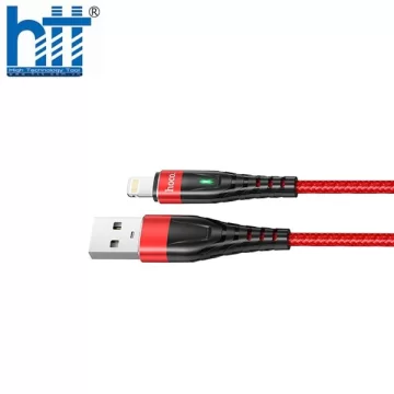Cáp Sạc Nhanh Báo Đèn Hoco ME3 Lightning 1M 3A (Đỏ)