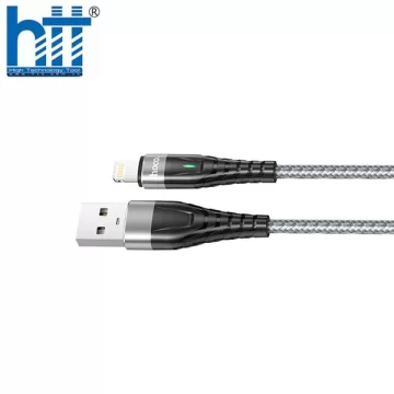 Cáp Sạc Nhanh Hoco ME3 Lightning 2M 3A (Xám)