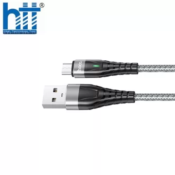 Cáp Sạc Nhanh Hoco ME3 Micro 2M 3A (Xám)
