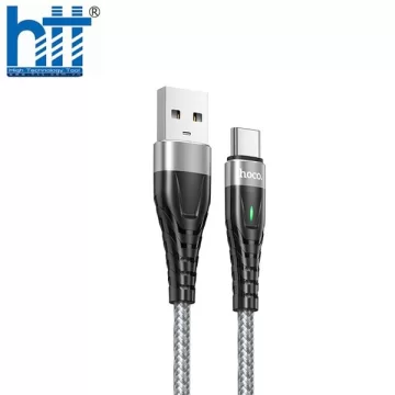 Cáp Sạc Nhanh Hoco ME3 Type-C 2M 3A (Xám)