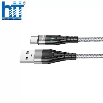Cáp Sạc Nhanh Hoco ME3 Type-C 2M 3A (Xám)