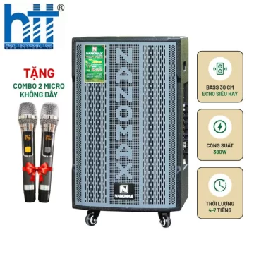 Loa Kéo Nanomax SK-12X3 Bass 30cm 380w Karaoke Bluetooth