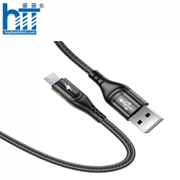 Cáp Sạc Báo Đèn ME10 Micro 1M 3A (Đen)