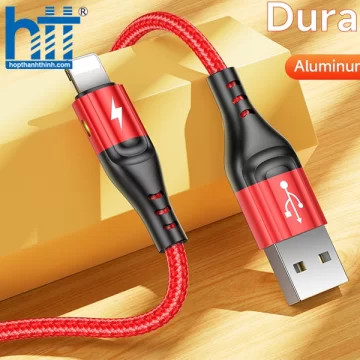Cáp Sạc Báo Đèn ME10 Lightning 1M 3A (Đỏ)