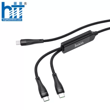 Cáp Sạc U102 Super 100W 2-in-1 Charging Data Cable Type-C to Type-C+Type-C 1.5M