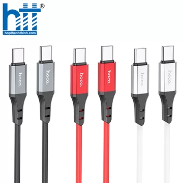 Cáp Dữ Liệu Sạc Silicon X86 Type-C đến Type-C Spear 60W (Đen)