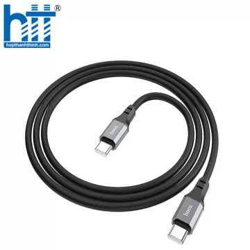 Cáp Dữ Liệu Sạc Silicon X86 Type-C đến Type-C Spear 60W (Đen)