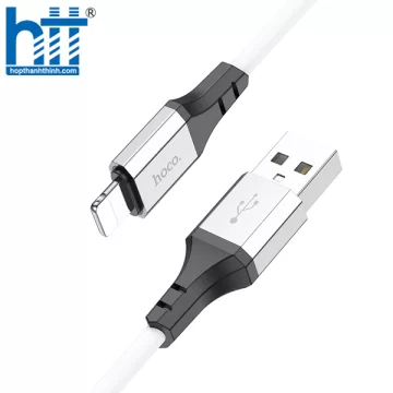 Cáp X86 Lightning Spear silicone charging data cable 1M, 2.4A (Trắng)