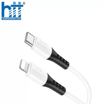 Cáp X82 Lightning To PD silicone charging data cable 1M, PD20W (Trắng)