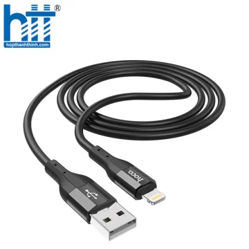 CÁP SẠC X72 Creator silicone charging data cable for Lightning 1M, 2.4A (Đen)