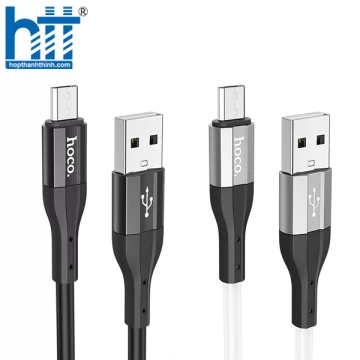 Cáp Sạc X72 Creator silicone charging data cable for Micro, 1M, 2.4A (Đen)