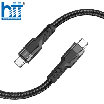 CÁP SẠC U110 Type-C to Type-C 60W charging data cable 1.2M, 60W 20V/3A, 3A (Đen)