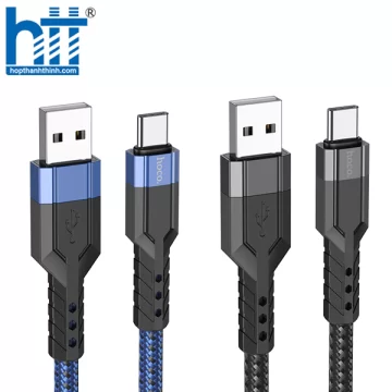 CÁP SẠC U110 Type-C charging data cable 1.2M, 2.4A (Đen)