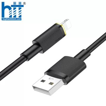 CÁP SẠC U109 Lightning charging data cable 1.2M, 2.4A (Đen)