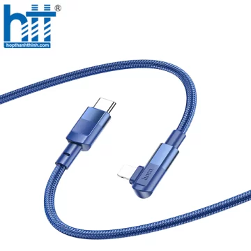 CÁP SẠC U108 Lightning PD charging data cable 1.2M, PD20W (Xanh)