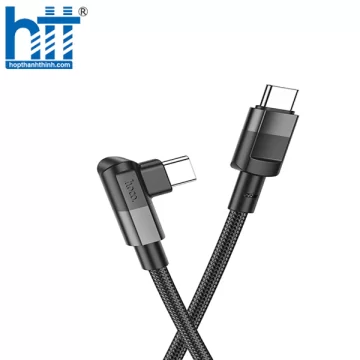 CÁP SẠC U108 Type-C to Type-C 100W charging data cable 1.2M, 100W 20V/5A, 3A (Đen)