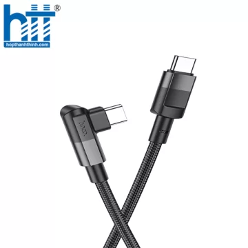 CÁP SẠC U108 Type-C to Type-C 100W charging data cable 2M, 100W 20V/5A, (Đen)