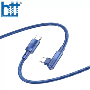 CÁP SẠC U108 Type-C to Type-C 100W charging data cable 2M, 100W 20V/5A, (Xanh)