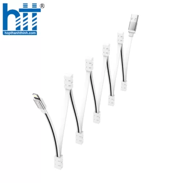 CÁP SẠC U103 Magneetic absonrption charging data cable for Lightning 1M 2.4A (Trắng)