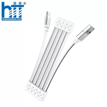 Cáp Sạc U103 Magneetic absonrption charging data cable for Type-C 1M, 3A (Trắng)