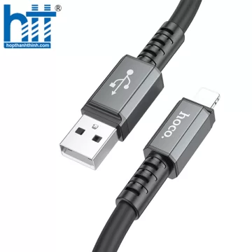 Cáp Sạc X85 Lightning Strength charging data cable 1M, 2.4A (Đen)