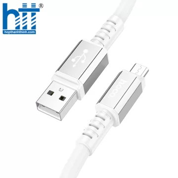 Cáp Sạc X85 Micro Strength charging data cable 1M, 2.4A (Trắng)