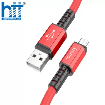 Cáp Sạc X85 Micro Strength charging data cable 1M, 2.4A (Đỏ)
