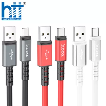 Cáp Sạc X85 Type-C Strength charging data cable 1M, 3A (Đen)
