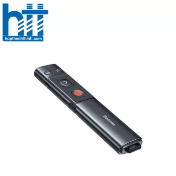 Bút trình chiếu Baseus Orange Dot Green Laser - Pin sạc