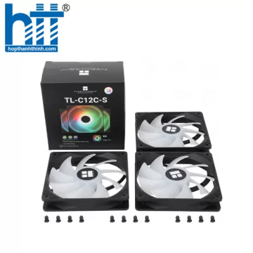 Fan Case Tản Nhiệt Thermalright TL-C12C-S Black-PWM ARGB (Màu đen/hộp 3 quạt)
