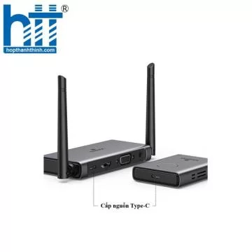 Bộ phát nhận tín hiệu HDMI+VGA không dây 50m 1080p@60hz sóng 5Ghz Ugreen 50633A cao cấp (vỏ nhôm)